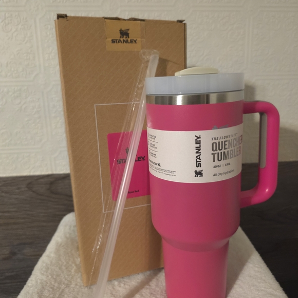 Stanley Other - Stanley Quencher H2.0 40oz FlowState Tumbler Pink NWT With Straw